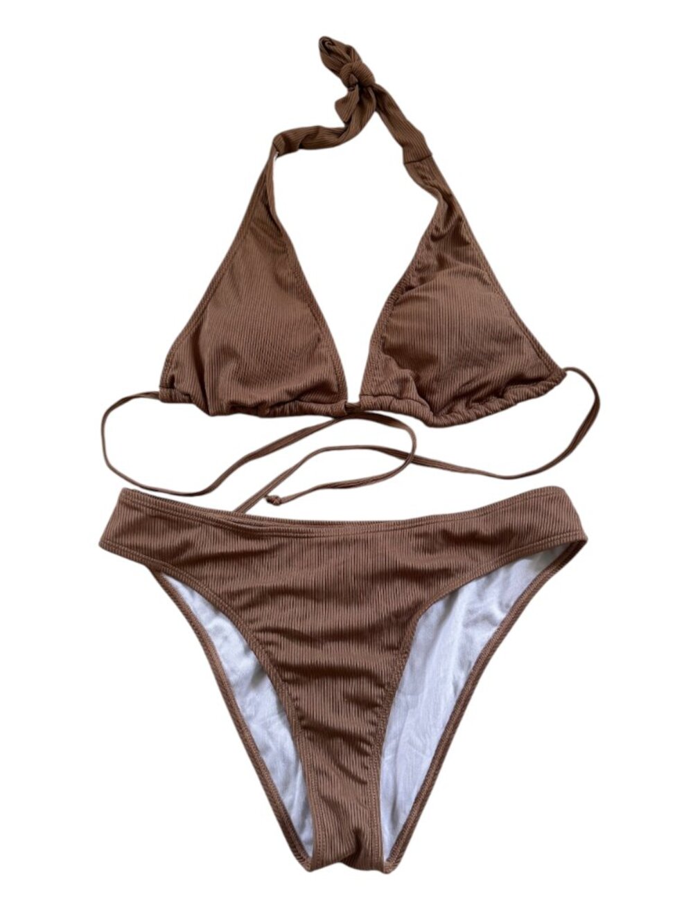 🤎 CUPSHE Brown Triangle Bikini Set - NWT - M